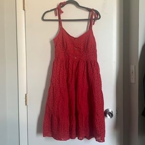 Eyelet Sun Dress shein